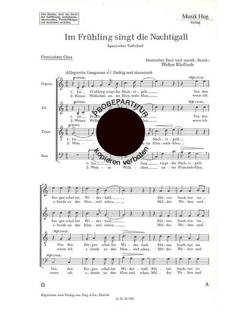 Im Frühling singt die Nachtigall